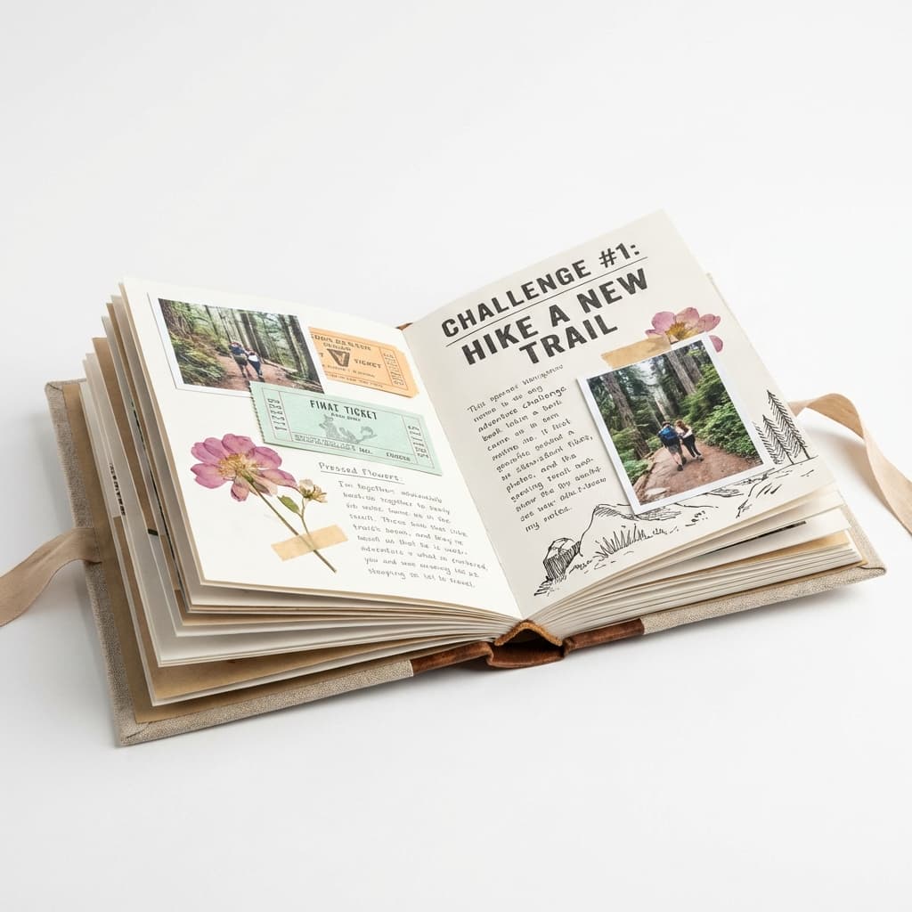 Couple's Adventure Book Mockup
