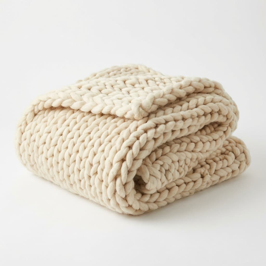 Cozy Wool Blanket Mockup