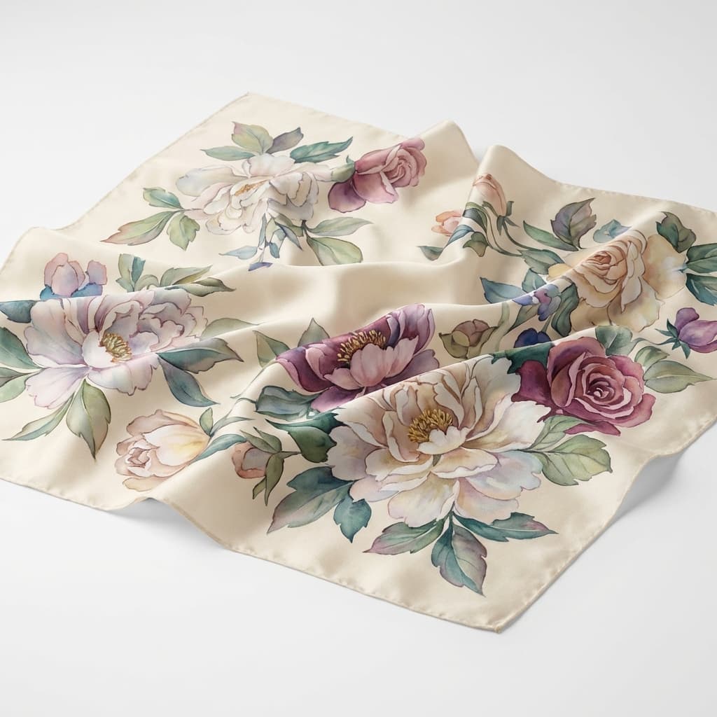 Silk Scarf Mockup