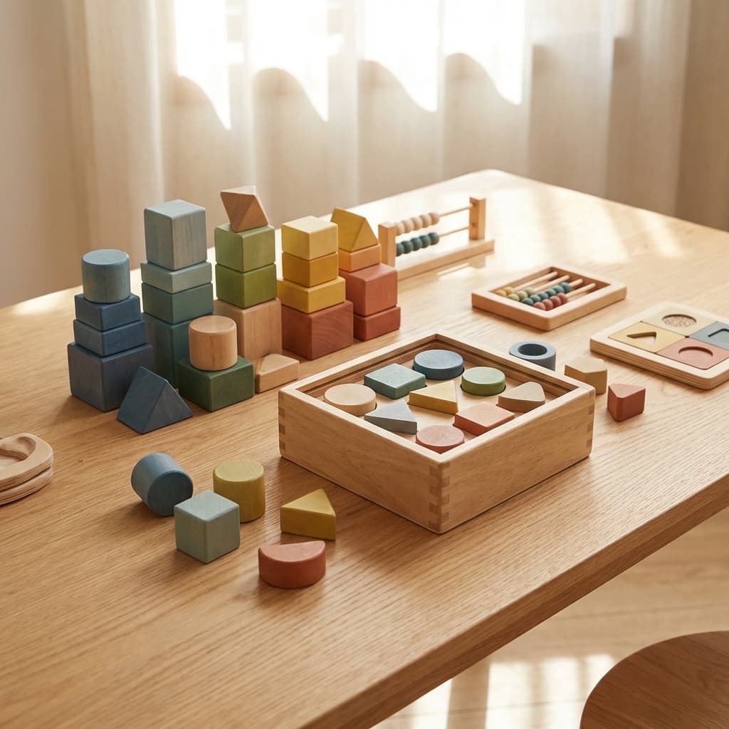 Montessori Learning Toy Set Mockup