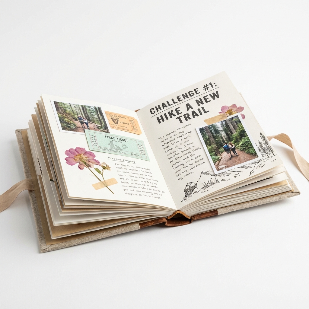 Couple's Adventure Book Mockup