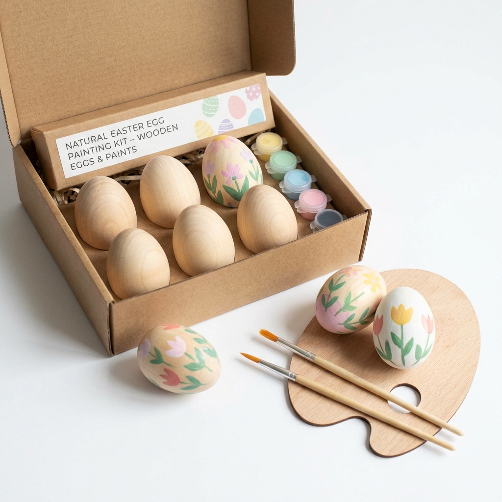 Egg Painting Kit Mockup