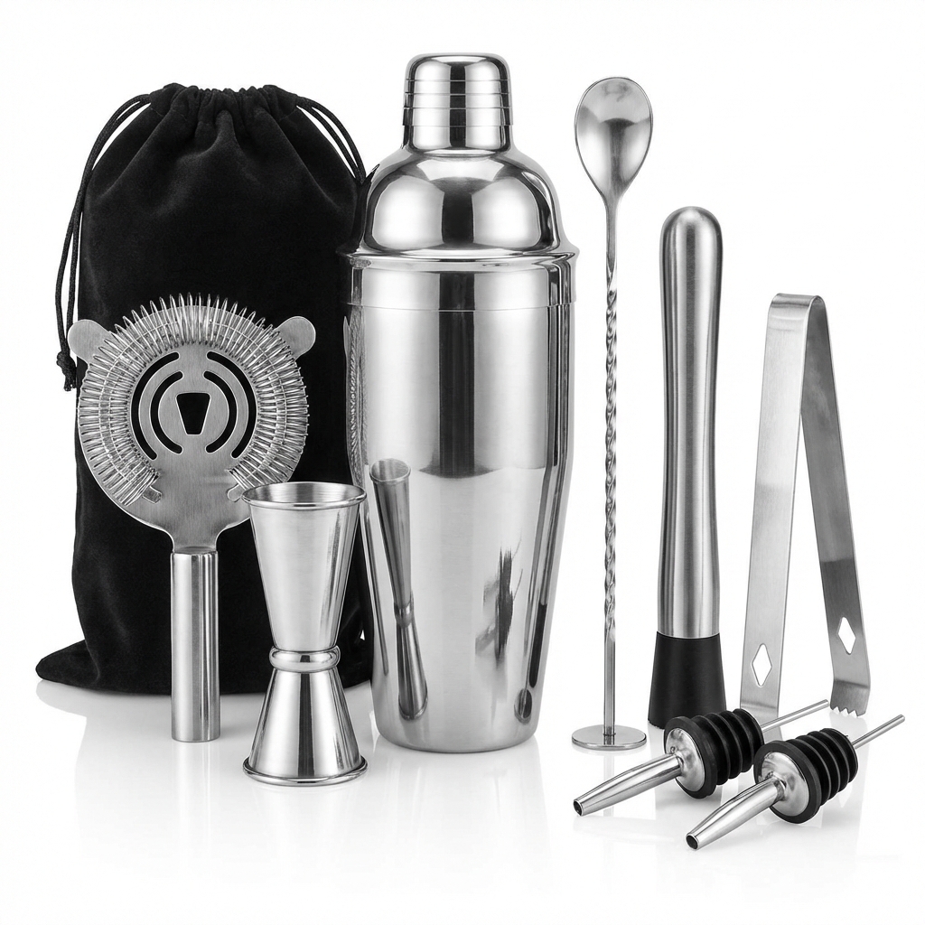 Cocktail Shaker Set Mockup